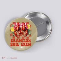 Crawfish Boil Crew Coquette Crawfish Season Cajun Seafood Button thumb 0