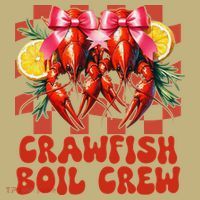 Crawfish Boil Crew Coquette Crawfish Season Cajun Seafood Mousepad thumb 1