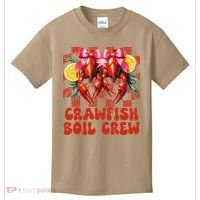 Crawfish Boil Crew Coquette Crawfish Season Cajun Seafood Kids T-Shirt thumb 0