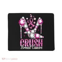 Crush Breast Cancer Awareness Bling Pink Ribbon Mousepad thumb 0