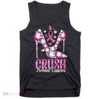 Crush Breast Cancer Awareness Bling Pink Ribbon Tank Top thumb 0