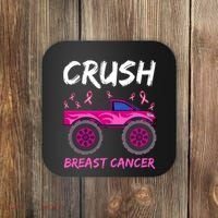 Crush Breast Cancer Awareness Monster Truck Coaster thumb 0
