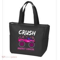 Crush Breast Cancer Awareness Monster Truck Tote Bag thumb 3