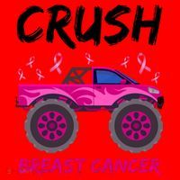 Crush Breast Cancer Awareness Monster Truck Santa Hat thumb 1