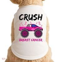 Crush Breast Cancer Awareness Monster Truck Doggie Tank thumb 0