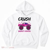Crush Breast Cancer Awareness Monster Truck Hoodie thumb 0