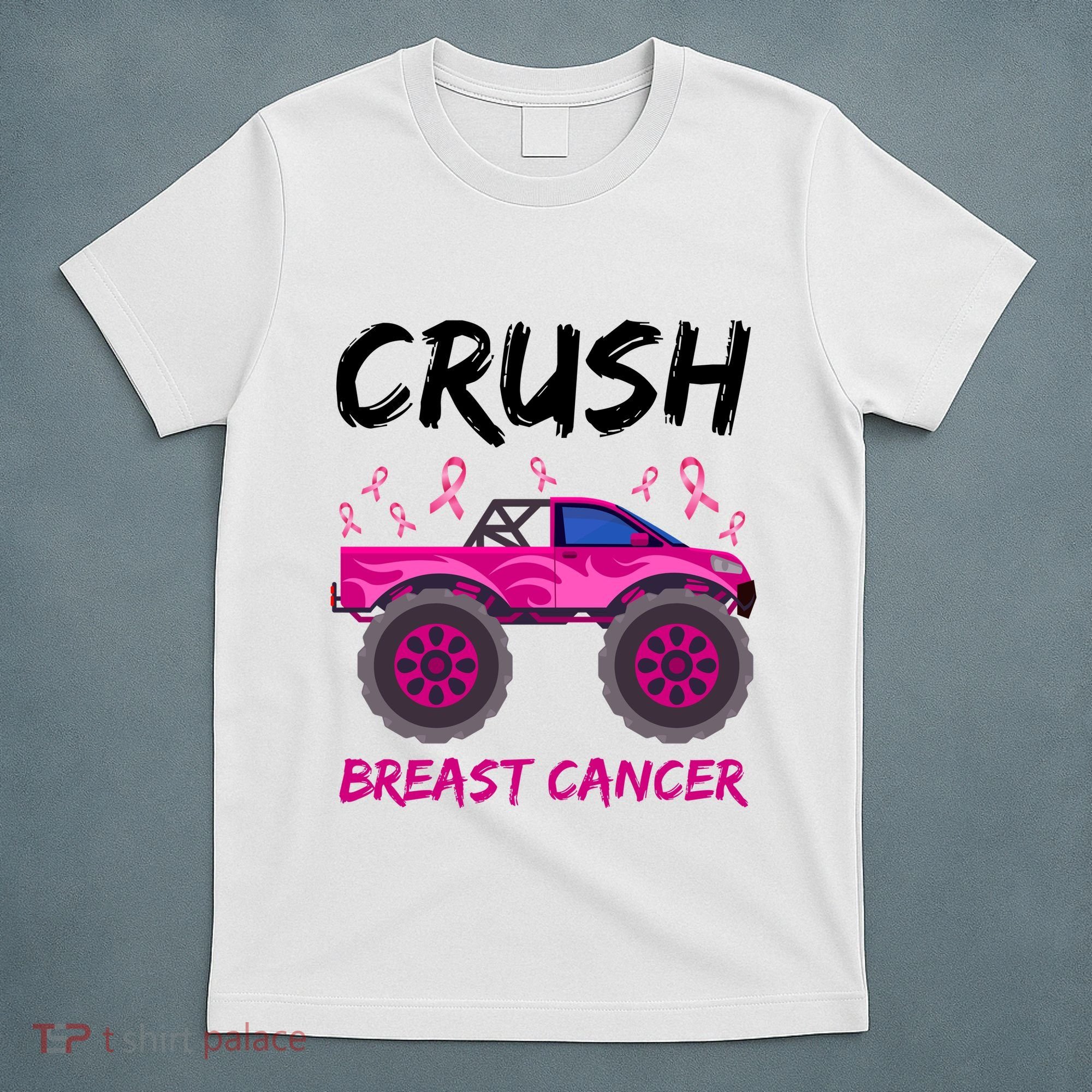 Crush Breast Cancer Awareness Monster Truck T-Shirt