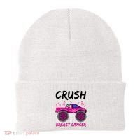 Crush Breast Cancer Awareness Monster Truck Beanie thumb 0