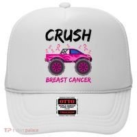Crush Breast Cancer Awareness Monster Truck Hat thumb 0