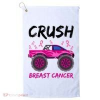 Crush Breast Cancer Awareness Monster Truck Golf Towel thumb 0