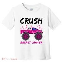 Crush Breast Cancer Awareness Monster Truck Toddler T-Shirt thumb 0