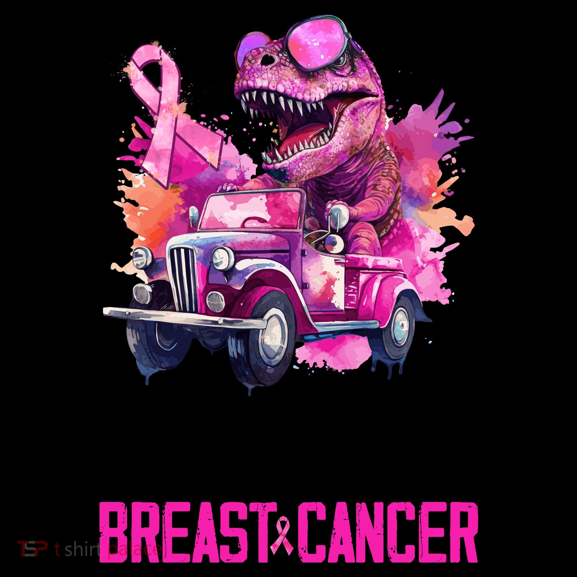 Crush Breast Cancer TRex Dinosaur Coffee Mug
