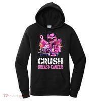 Crush Breast Cancer TRex Dinosaur Women's Hoodie thumb 0