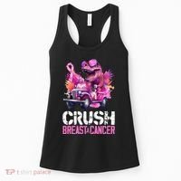 Crush Breast Cancer TRex Dinosaur Women's Tank Top thumb 0