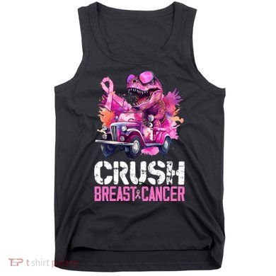 Crush Breast Cancer TRex Dinosaur Tank Top