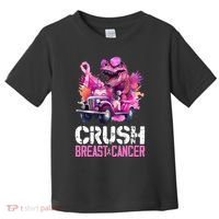 Crush Breast Cancer TRex Dinosaur Toddler T-Shirt thumb 0