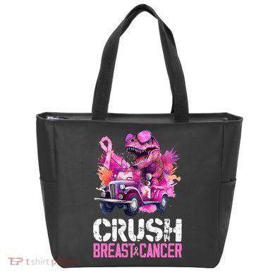 Crush Breast Cancer TRex Dinosaur Tote Bag