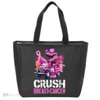 Crush Breast Cancer TRex Dinosaur Tote Bag thumb 0