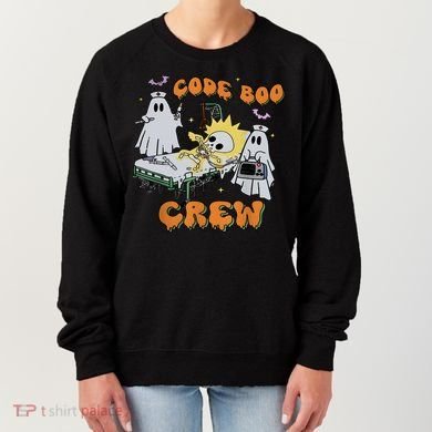 Code Boo Crew Funny Ghost Nurse Halloween Women's Sweatshirt