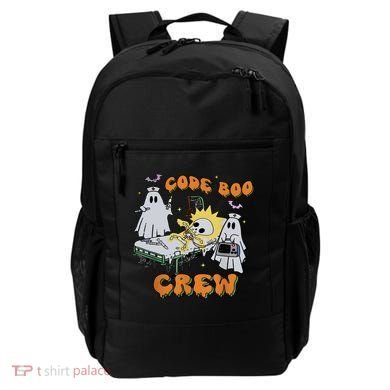 Code Boo Crew Funny Ghost Nurse Halloween Backpack