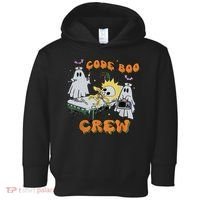 Code Boo Crew Funny Ghost Nurse Halloween Toddler Hoodie thumb 0