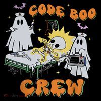 Code Boo Crew Funny Ghost Nurse Halloween Toddler Hoodie thumb 2