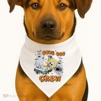 Code Boo Crew Funny Ghost Nurse Halloween USA-Made Doggie Bandana thumb 1