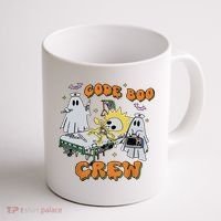 Code Boo Crew Funny Ghost Nurse Halloween Coffee Mug thumb 1