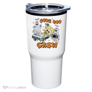 Code Boo Crew Funny Ghost Nurse Halloween Tumbler