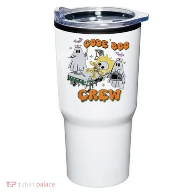Code Boo Crew Funny Ghost Nurse Halloween Tumbler