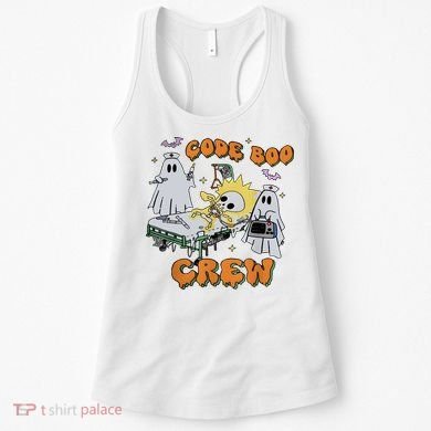 Code Boo Crew Funny Ghost Nurse Halloween Women's Tank Top