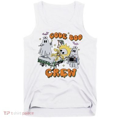 Code Boo Crew Funny Ghost Nurse Halloween Tank Top