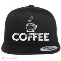 Coffee Barista Flat Bill Trucker Hat thumb 0