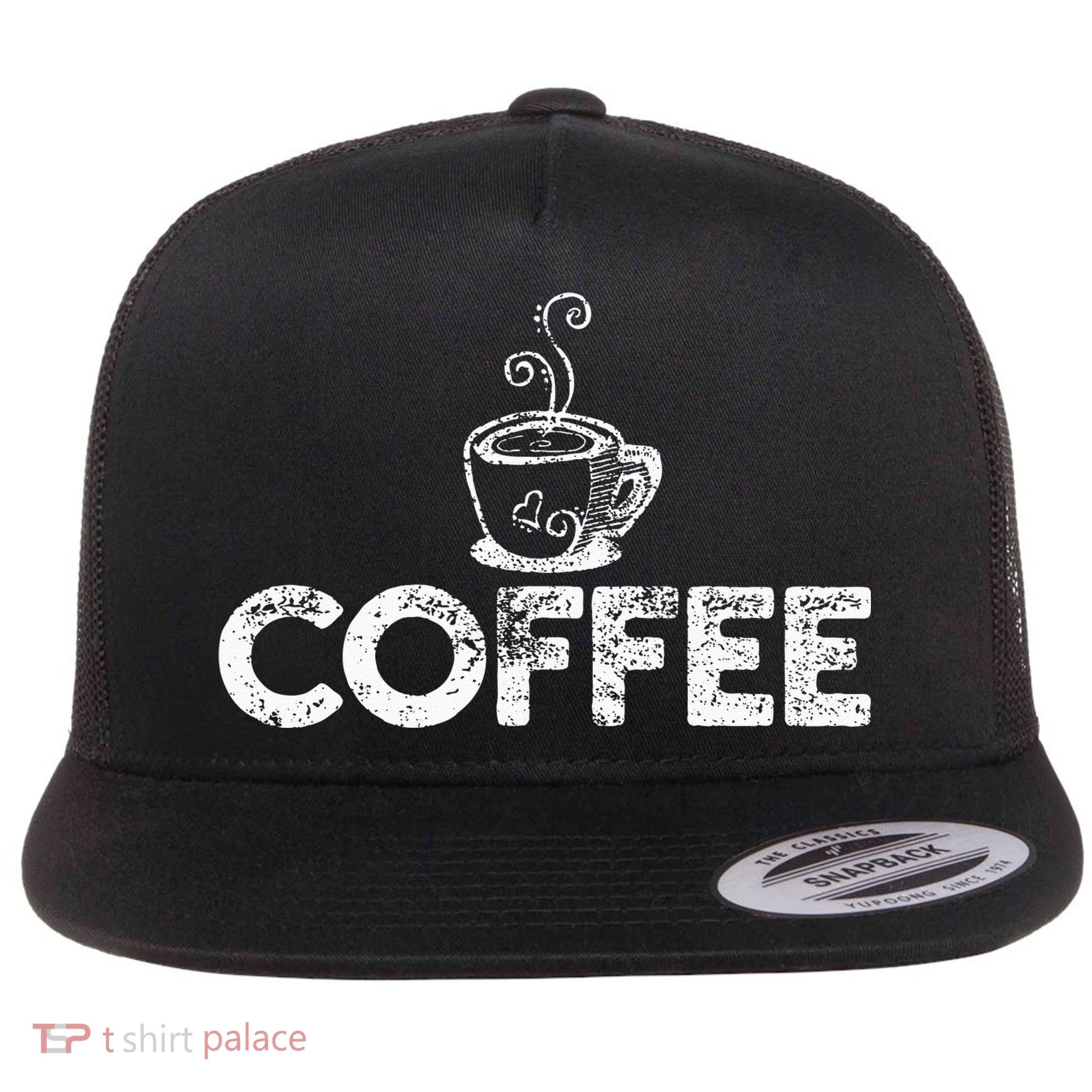 Coffee Barista Flat Bill Trucker Hat