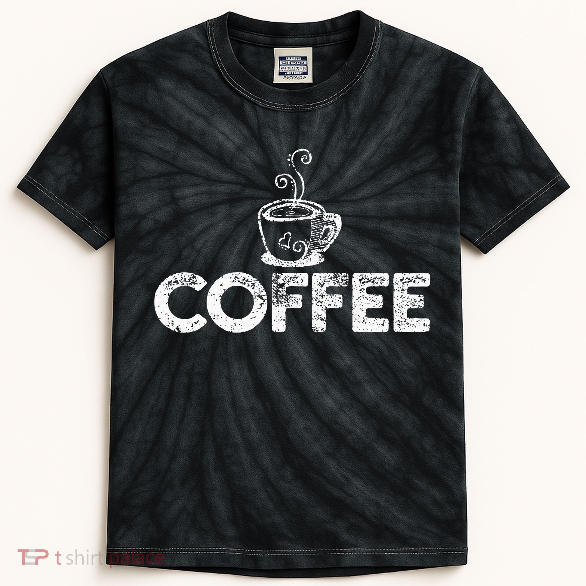 Coffee Barista Kids Tie-Dye T-Shirt