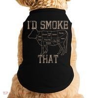 Chef Butcher Cook BBQ Id Smoke That Cow Beef Funny Gift Doggie Tank thumb 0