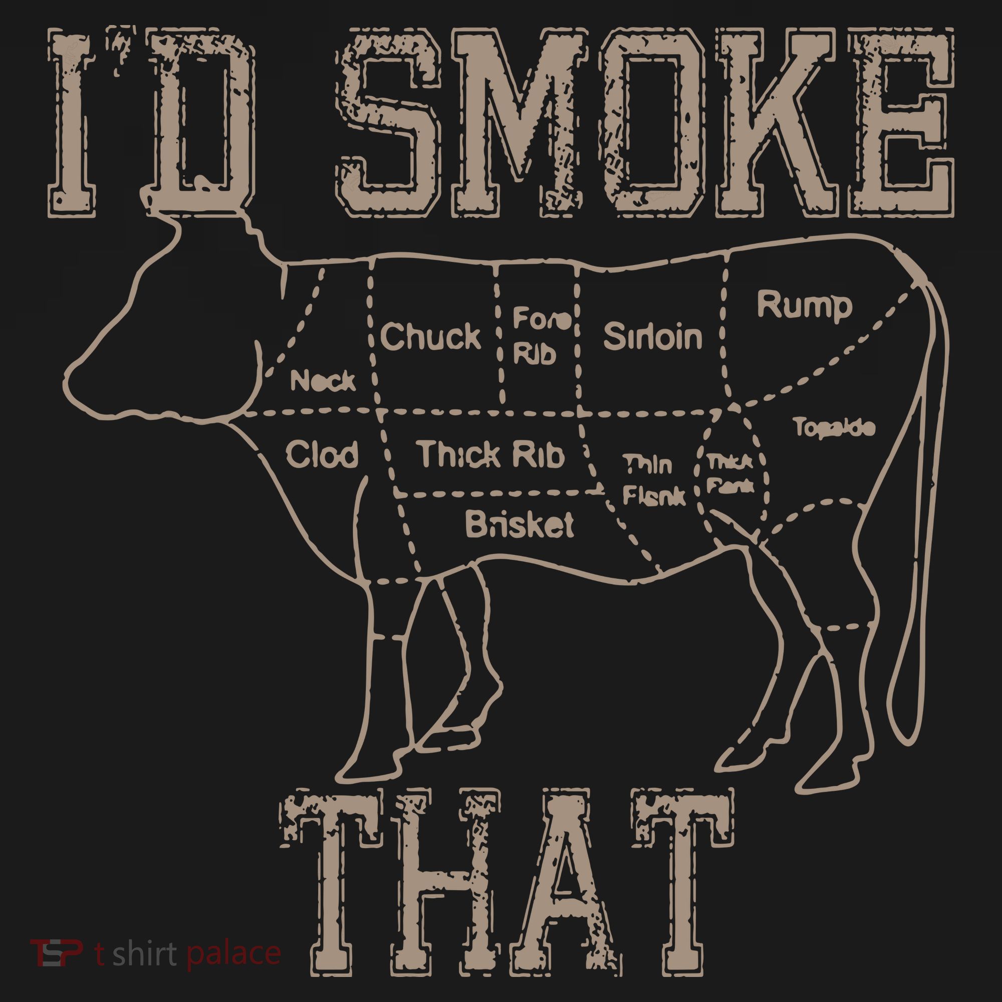 Chef Butcher Cook BBQ Id Smoke That Cow Beef Funny Gift Apron