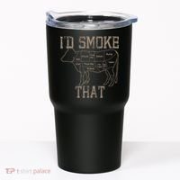 Chef Butcher Cook BBQ Id Smoke That Cow Beef Funny Gift Tumbler thumb 0