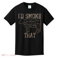 Chef Butcher Cook BBQ Id Smoke That Cow Beef Funny Gift Kids T-Shirt thumb 0