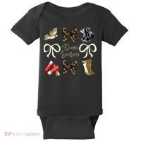Camo Bow Coquette Dove Season Hunting Dove Hunter Hunt Girl Baby Bodysuit thumb 0