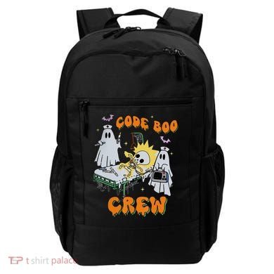Code Boo Crew Funny Ghost Nurse Halloween Costume Backpack