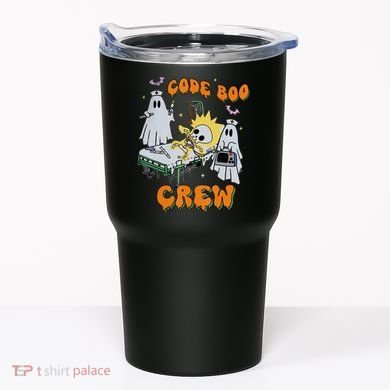 Code Boo Crew Funny Ghost Nurse Halloween Costume Tumbler