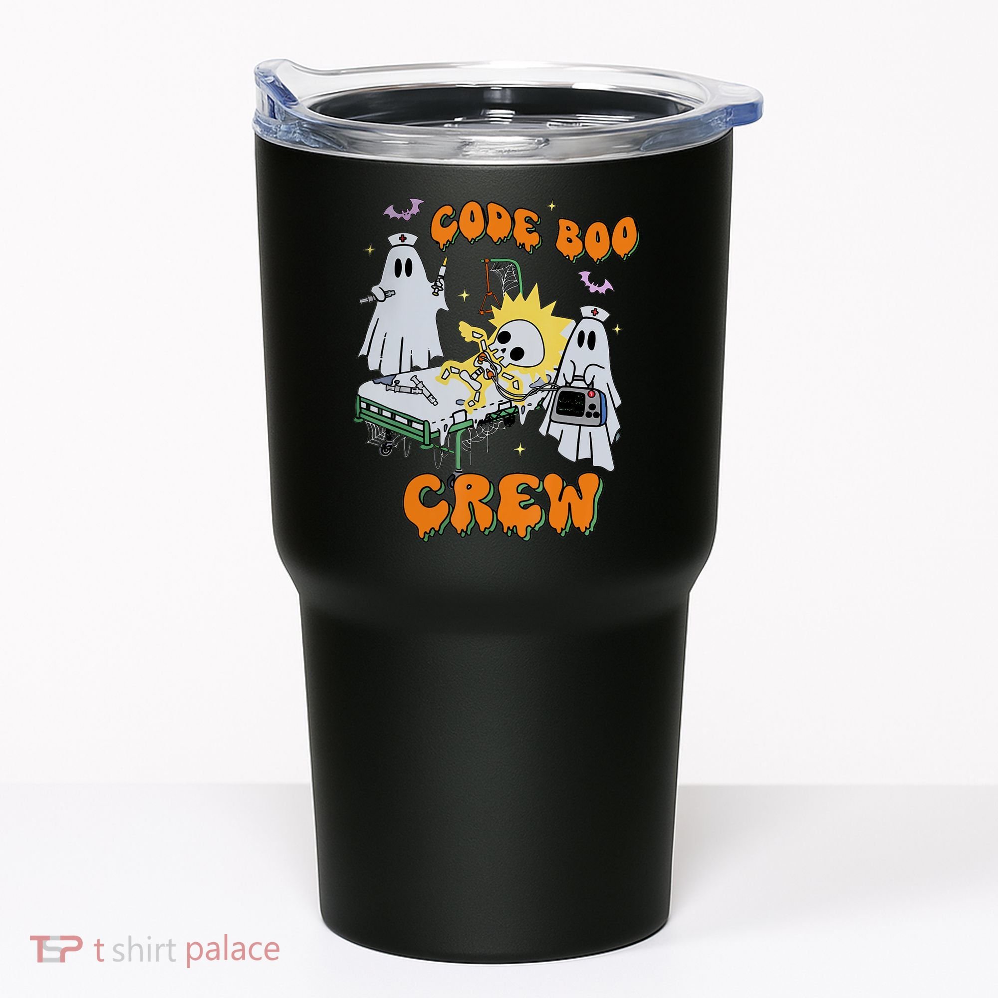 Code Boo Crew Funny Ghost Nurse Halloween Costume Tumbler