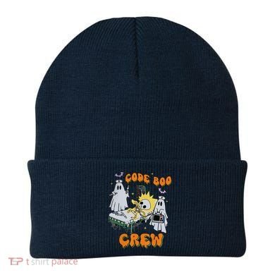 Code Boo Crew Funny Ghost Nurse Halloween Costume Beanie