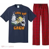 Code Boo Crew Funny Ghost Nurse Halloween Costume Pajama Set thumb 0