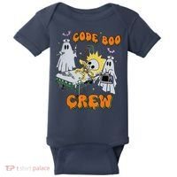 Code Boo Crew Funny Ghost Nurse Halloween Costume Baby Bodysuit thumb 0