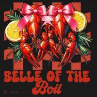 Crawfish Boil Coquette Bow Belle Of The Boil Cajun Seafood Women's Tank Top thumb 5