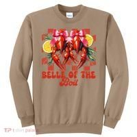 Crawfish Boil Coquette Bow Belle Of The Boil Cajun Seafood Sweatshirt thumb 0