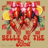 Crawfish Boil Coquette Bow Belle Of The Boil Cajun Seafood Sweatshirt thumb 2