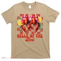 Crawfish Boil Coquette Bow Belle Of The Boil Cajun Seafood T-Shirt thumb 0